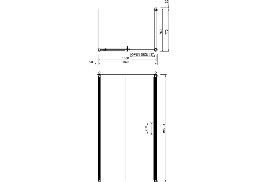 картинка Раздвижная дверь 1200мм, с боковым экраном 800мм, цвет Хром от магазина Burlington Official