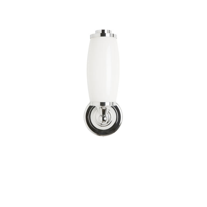 картинка Светильник с круглым основанием и матовым цилиндрическим плафоном, цвет Хром от магазина Burlington Official